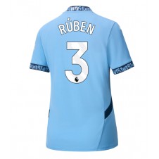 Manchester City Ruben Dias #3 Hjemmedrakt Kvinner 2024-25 Kortermet